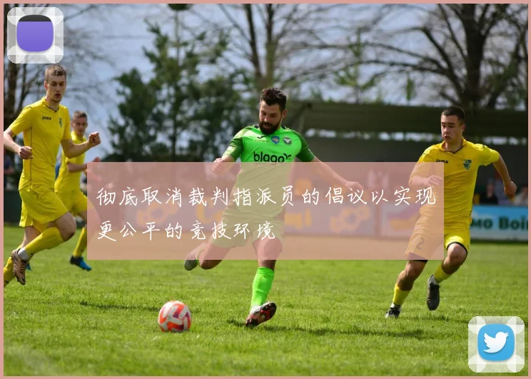 彻底取消裁判指派员的倡议以实现更公平的竞技环境